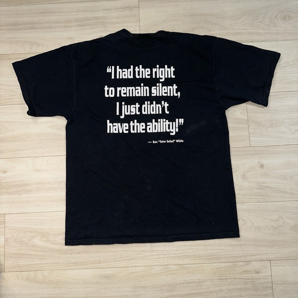 VTG Ron White Comedian Shirt Mens XL Black Short Sleeve Tater Salad Y2K Comedy